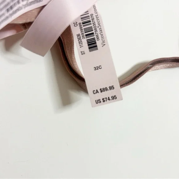 Victoria's Secret Stardust Sheer Star Embroidered Unlined Low Cut Bra (size 32C) - Picture 9 of 9